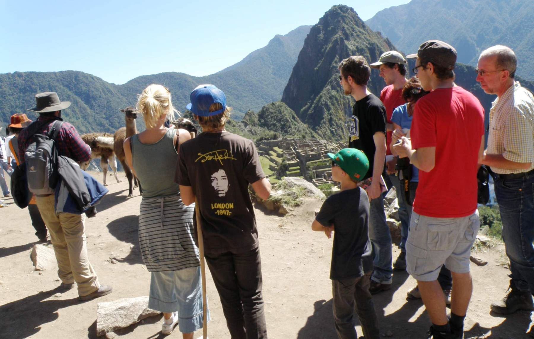 Turistas en el Cusco