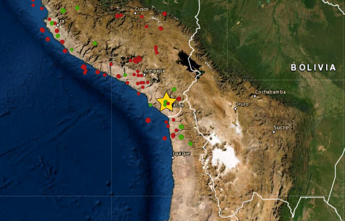 Sismo en Tacna