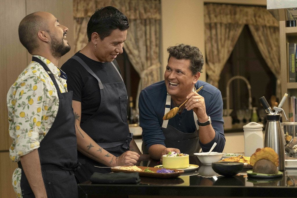 Juanes y Carlos Vives en estreno de "Quien cocina esta noche" por Discovery Home & Health