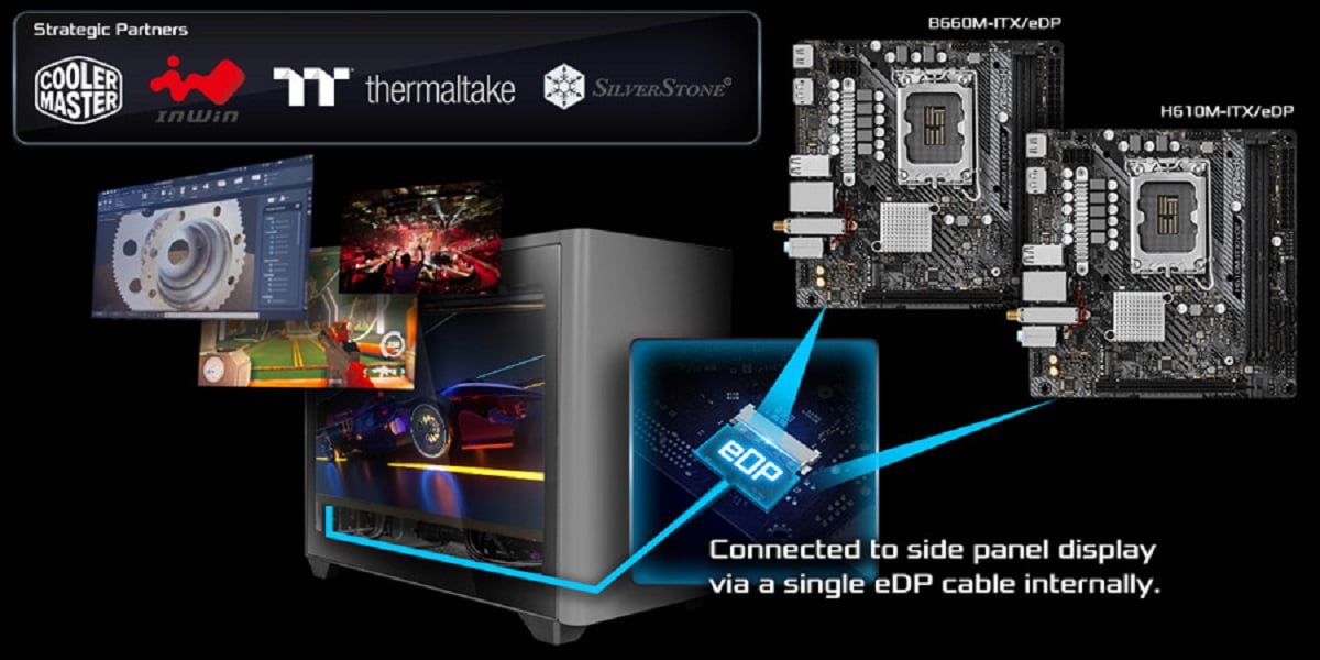 ASRock presentó motherboards, placas de video y mini PCs