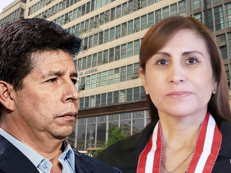 Pedro Castillo y fiscal Patricia Benavides