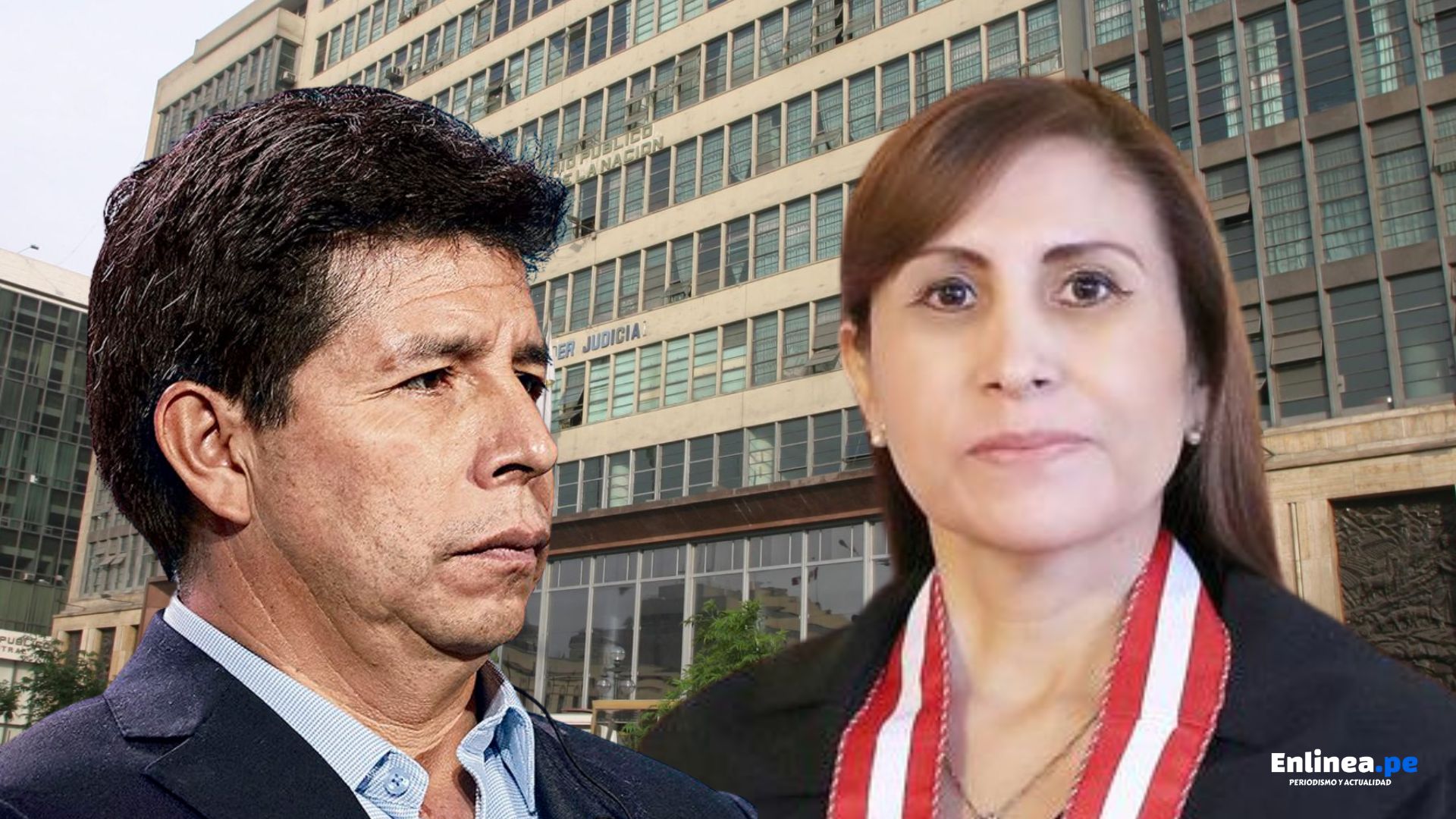 Pedro Castillo y fiscal Patricia Benavides
