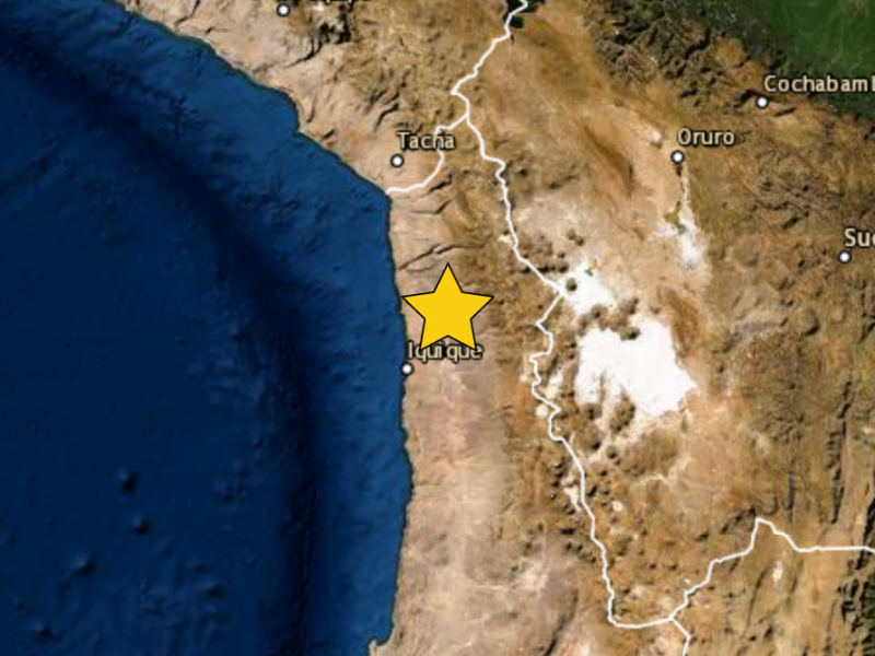 Sismo en Chile se sintió en Tacna