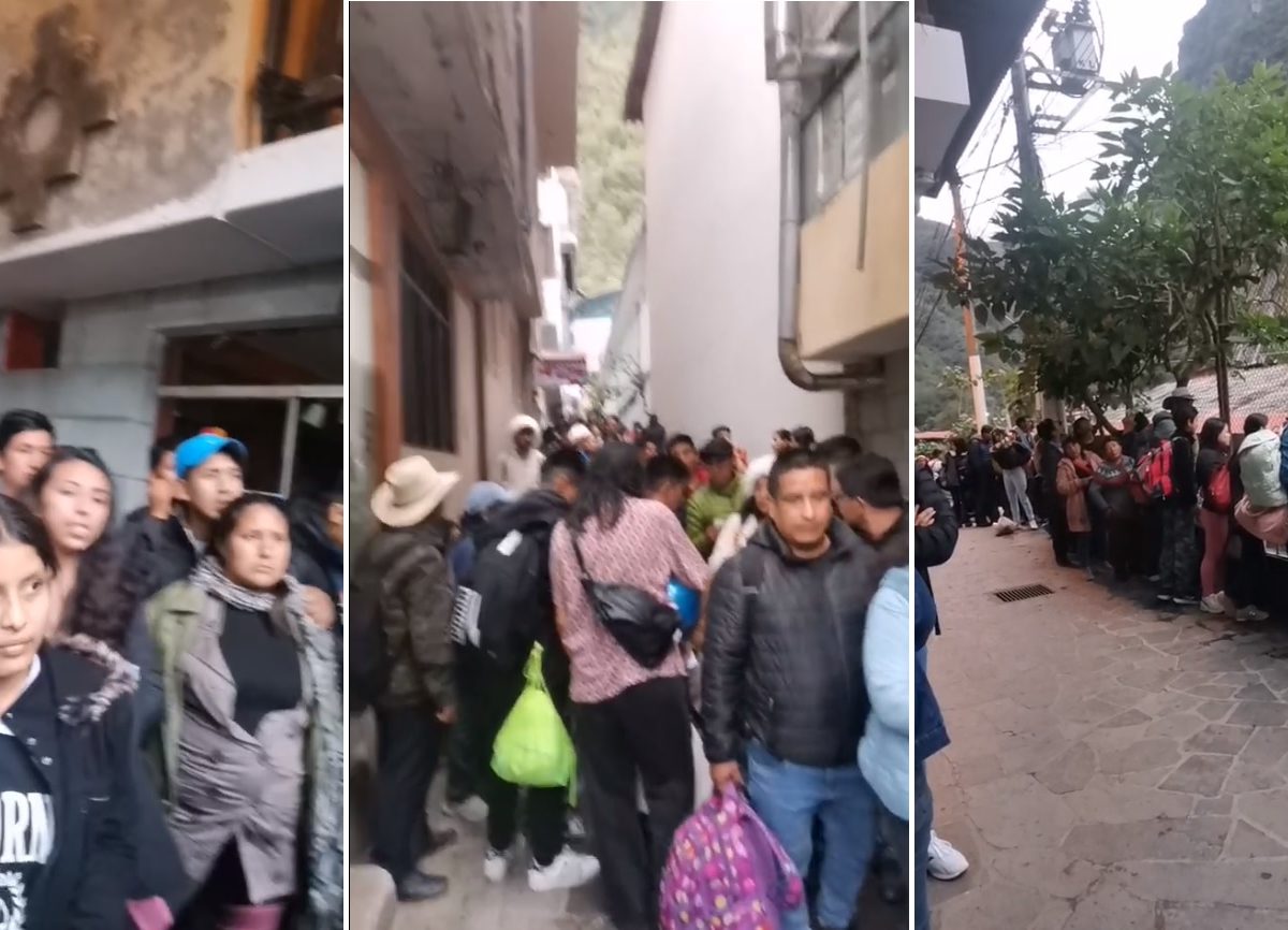 Evacuación de turistas desde Machu Picchu