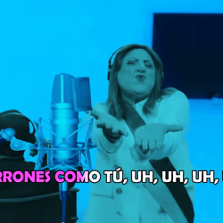 Dina es Shakira en parodia de Carlos Álvarez y le da con palo a ‘Peter’ Castillo, Keiko y Antauro