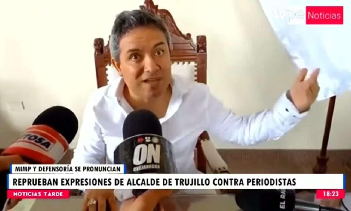 Alcalde de Trujillo ofende a periodistas