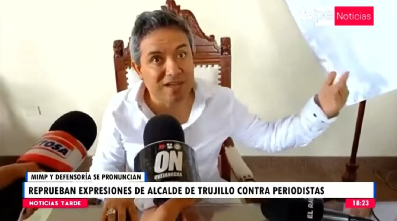 Alcalde de Trujillo ofende a periodistas