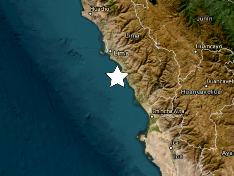 Sismo en Lima de magnitud 3.8 se registró hoy 24 de febrero con epicentro en Chilca