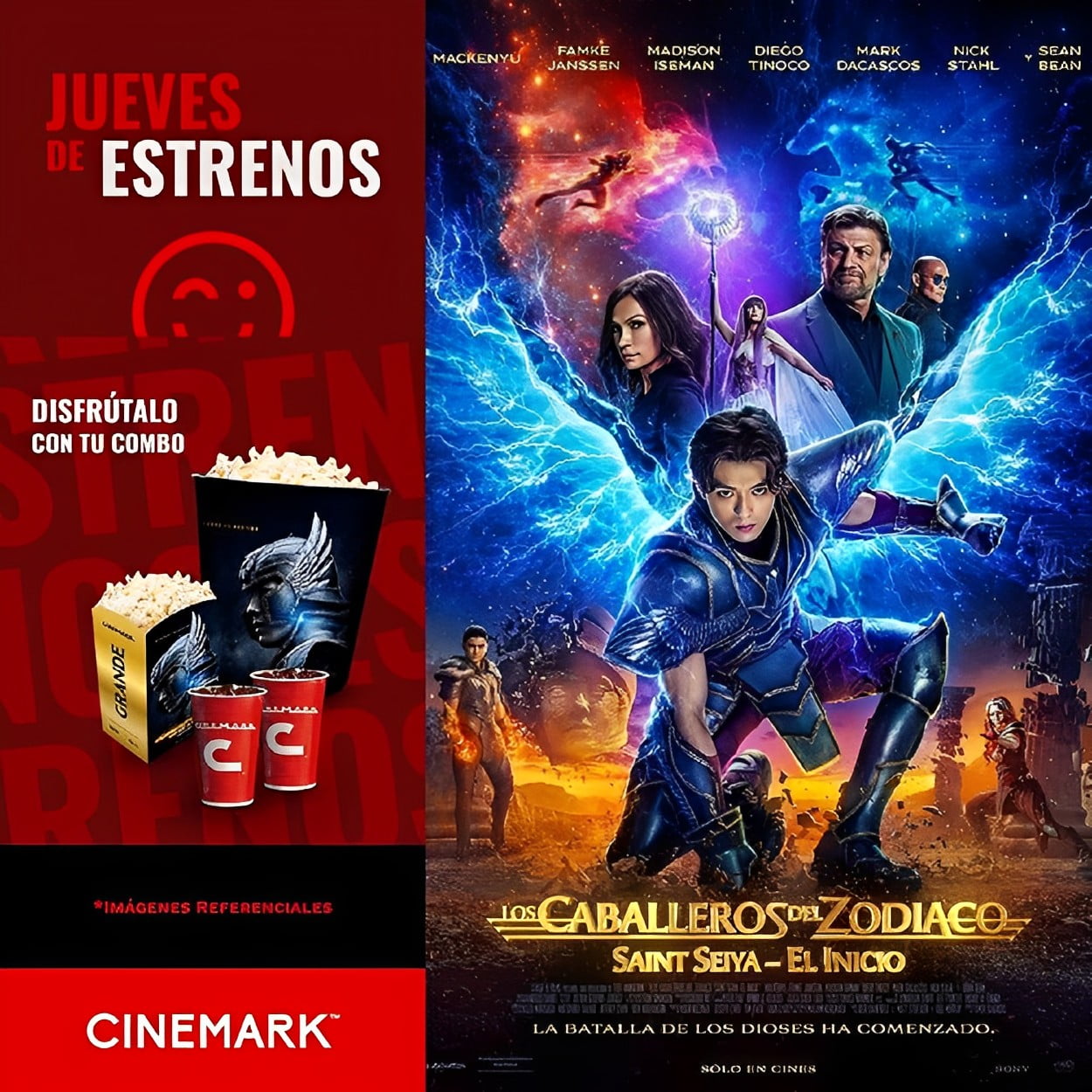 Caballeros del Zodíaco en cines