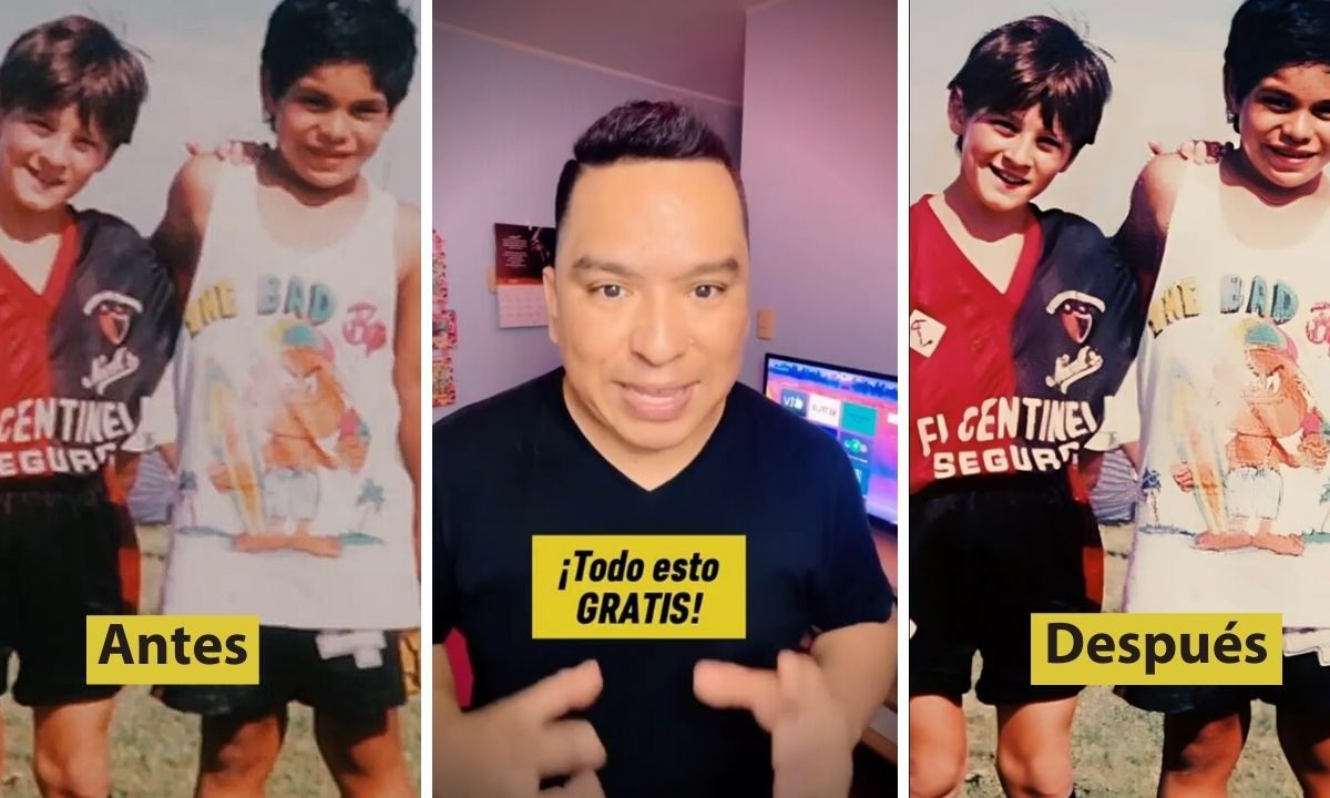 Antes y después de la foto de Lionel Messi de niño