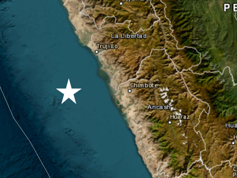 Sismo en Trujillo: Temblor de magnitud 4.8 se registró hoy 28 de julio en la localidad de Salaverry