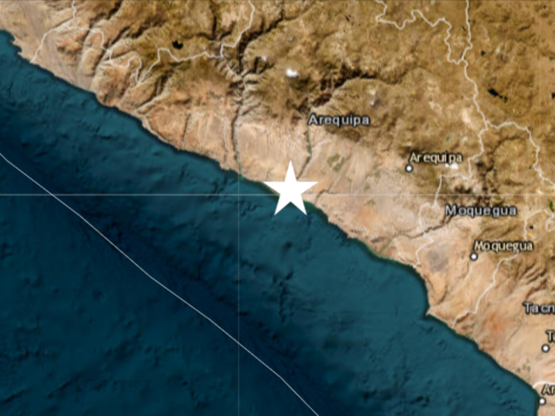 Fuerte sismo en Arequipa de magnitud 7.0 y con varias réplicas se registró hoy 28 de junio del 2024