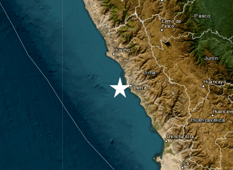 Sismo en el Callao hoy