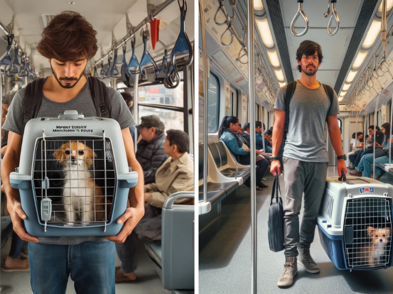 Pasajeros ya pueden viajar con sus mascotas, como perros y gatos pequeños, en el Metropolitano y Metro de Lima