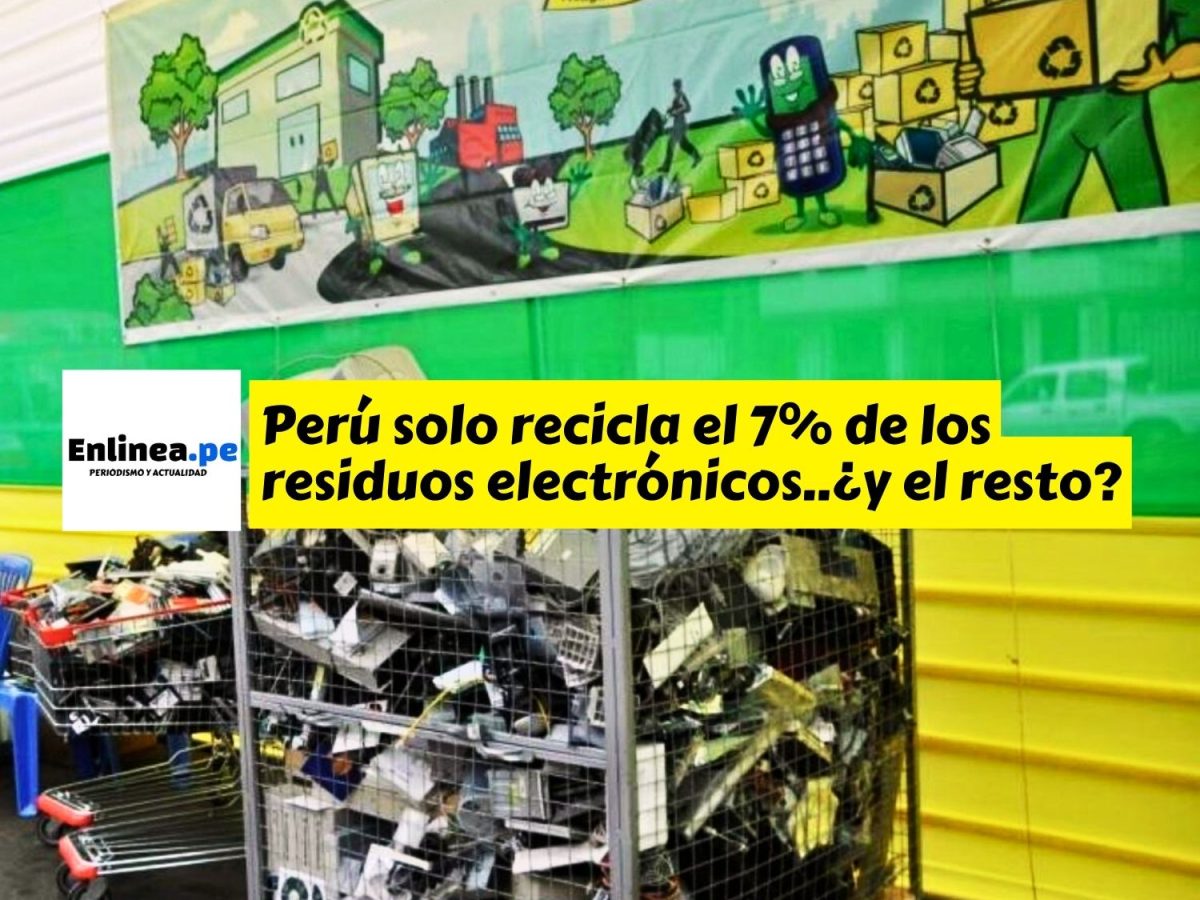 Perú solo recicla el 7% de los desechos electrónicos que genera