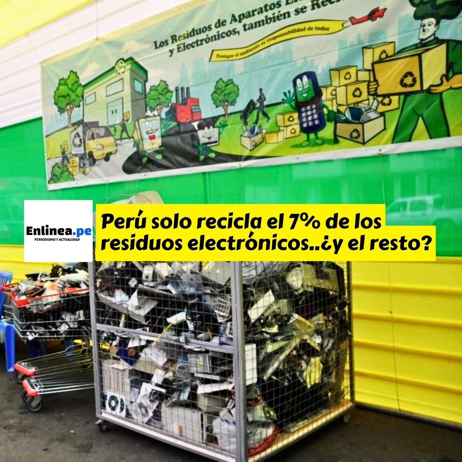 Perú solo recicla el 7% de los desechos electrónicos que genera