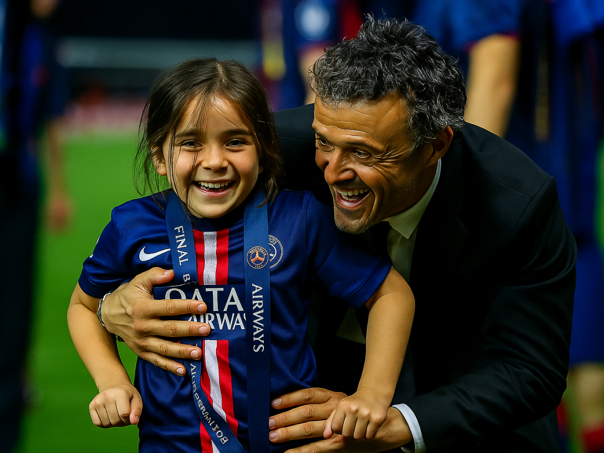 Luis Enrique: Xana, su hija fallecida, aparece con la camiseta del PSG gracias a la IA