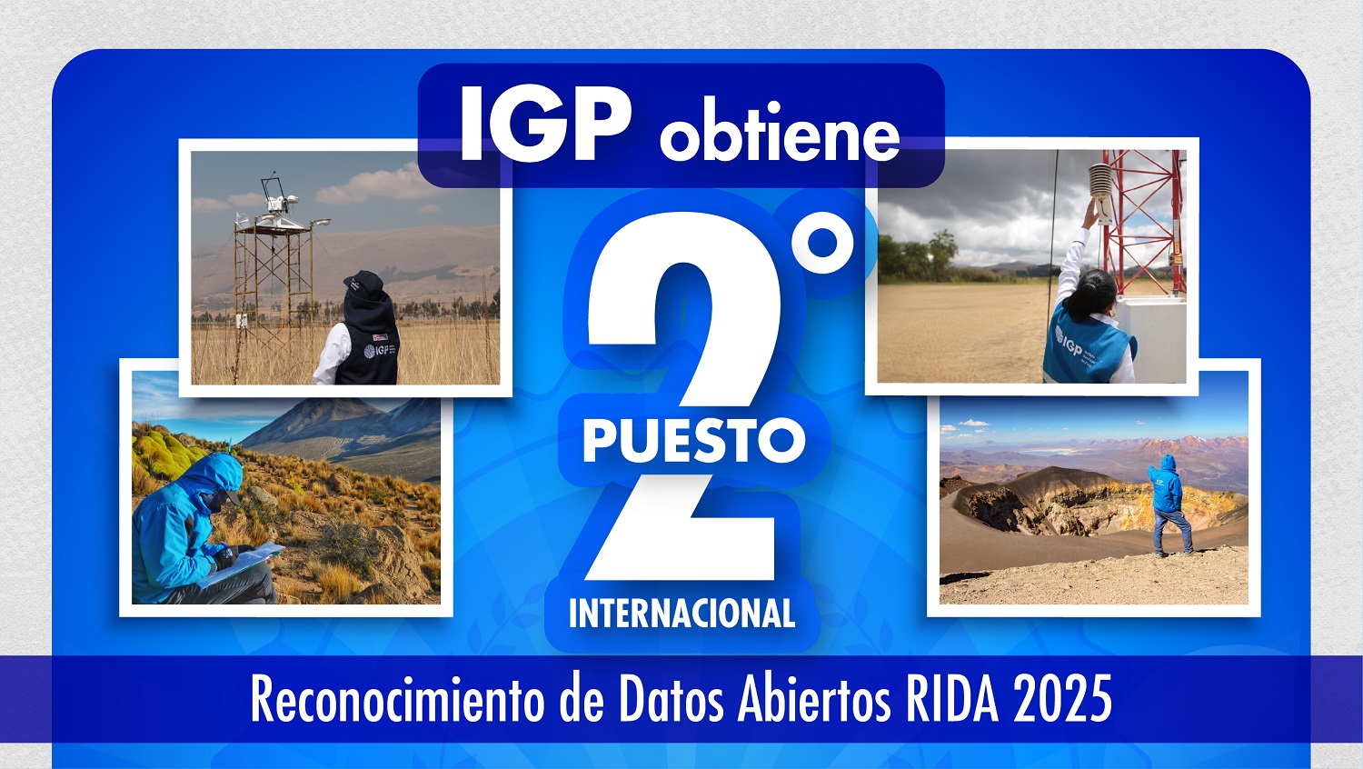 IGP alcanza el segundo lugar en premio internacional por impulso a los datos abiertos y la ciencia pública