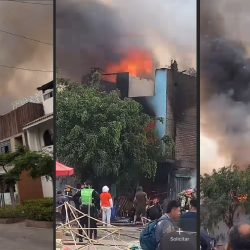 Incendio en Ate: Bomberos confinan siniestro en local clandestino de productos pirotécnicos