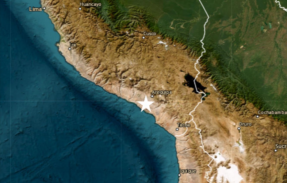Sismo en Arequipa Mollendo