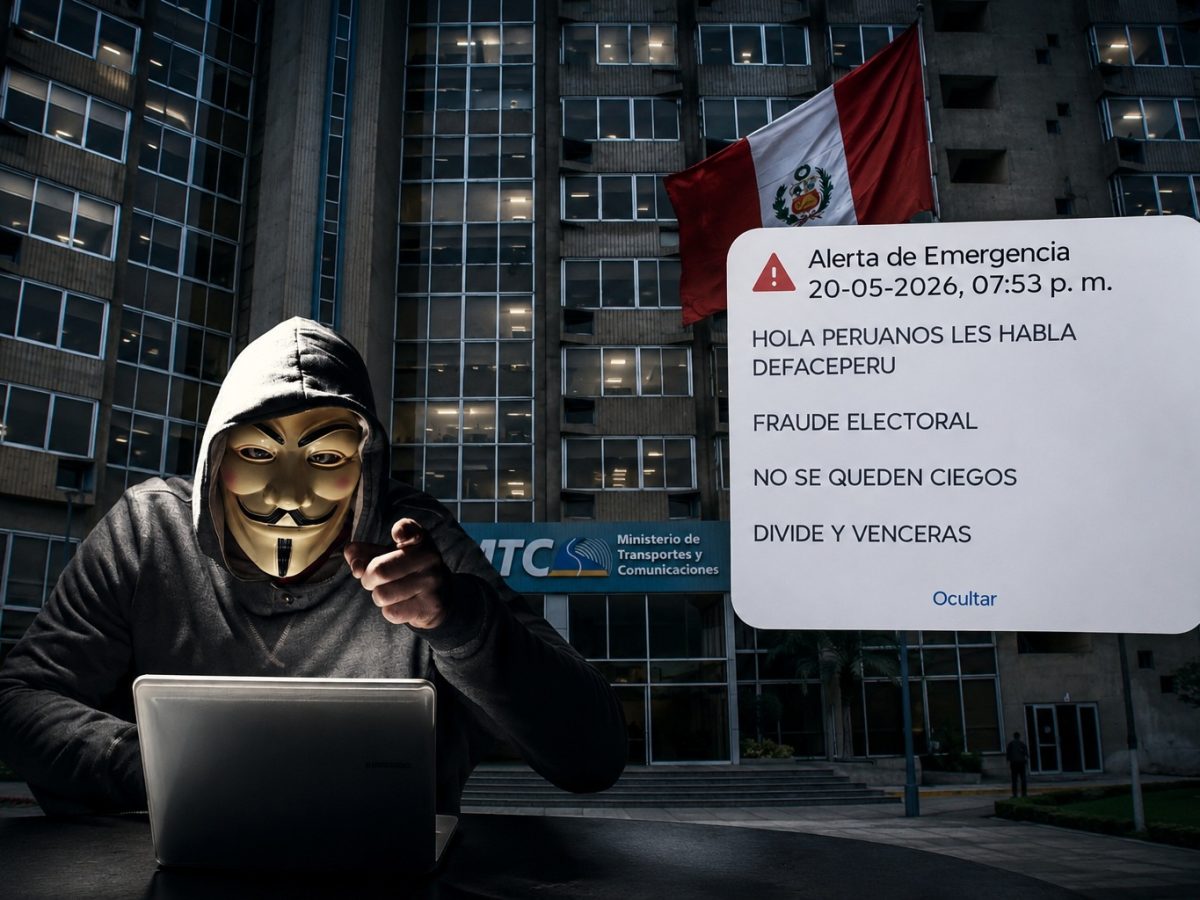 Hackean al Sismate: MTC confirma falsa alerta de sismo con mensaje político de Deface Perú