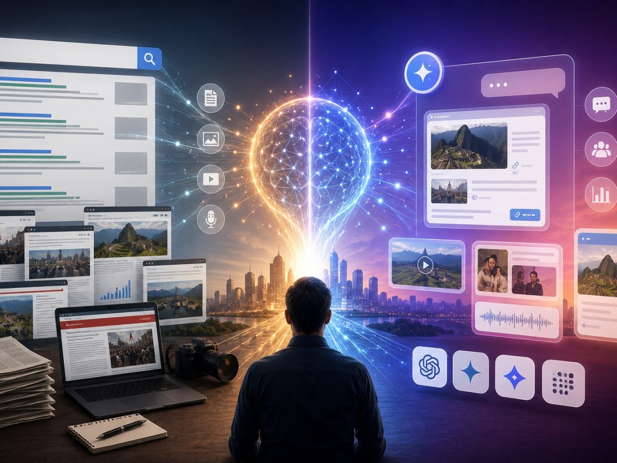 Del SEO al GEO: cómo el Modo IA de Google, ChatGPT y Discover están transformando el consumo de información