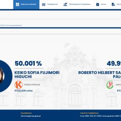 Resultados ONPE: así avanza el conteo oficial de la segunda vuelta entre Keiko Fujimori y Roberto Sánchez hoy 11 de junio