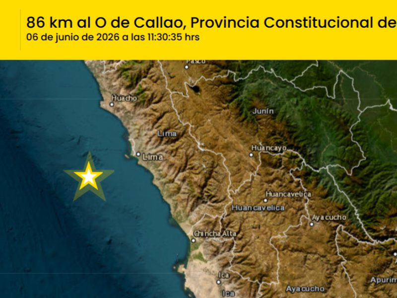 Temblor en Lima: sismo de magnitud 4.8 se registró frente al Callao hoy 6 de junio, reporta el IGP